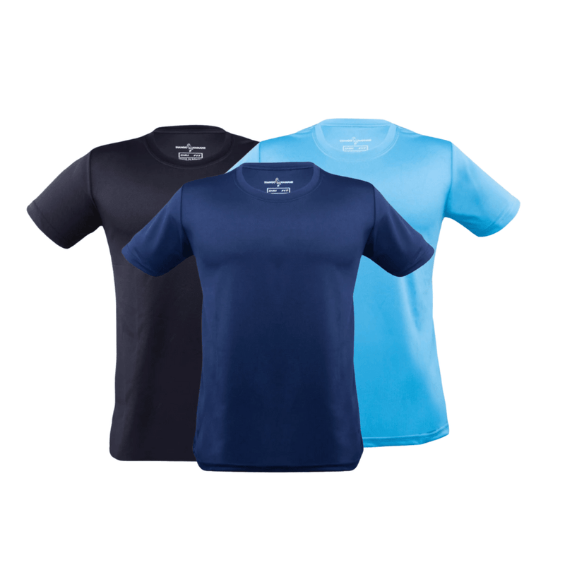 Kit 3 Camisetas Tecnológicas TechFit Pro - Anti-Suor