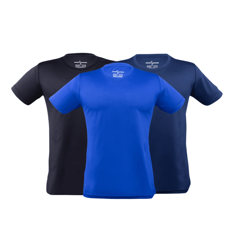 Kit 3 Camisetas Tecnológicas TechFit Pro - Anti-Suor