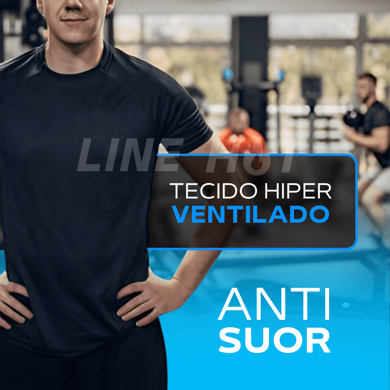 Kit 3 Camisetas Tecnológicas TechFit Pro - Anti-Suor