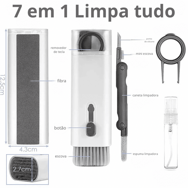 Kit de Limpeza 7 em 1 Multifuncional - LINE HOT Últimas unidades 🔥