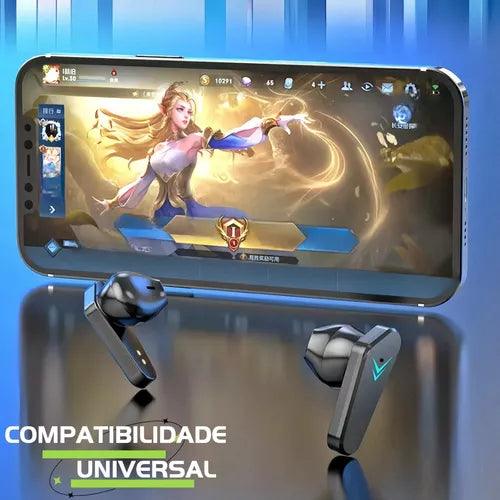 Fone Gamer Profissional com LED TWS X15 Bluetooth 5.1