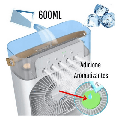 Mini Climatizador De Ar / Reservatorio Para Água e Gelo