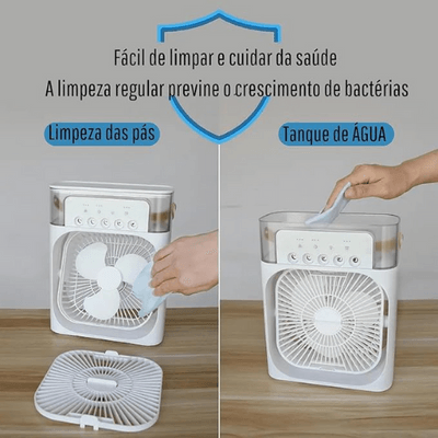 Mini Climatizador De Ar / Reservatorio Para Água e Gelo