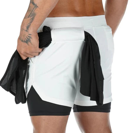 Shorts 2 em 1 Sport Move dry fit - Proteção UV