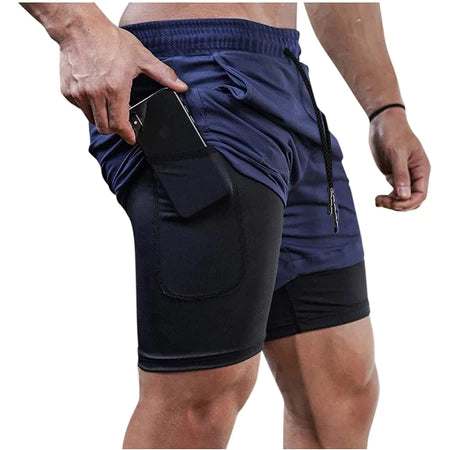 Shorts 2 em 1 Sport Move dry fit - Proteção UV