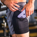 Shorts 2 em 1 Sport Move dry fit - Proteção UV