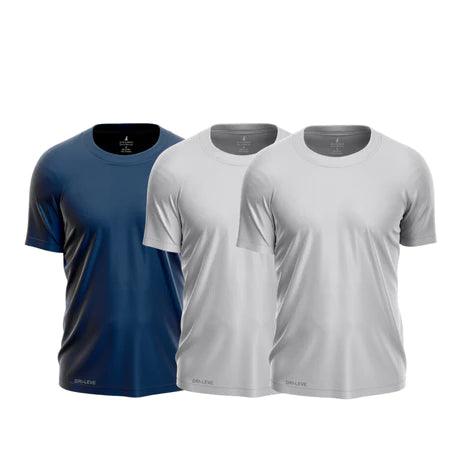 Combo com 3 Camisetas DRI-LEVE Anti-Odor e Anti-Suor