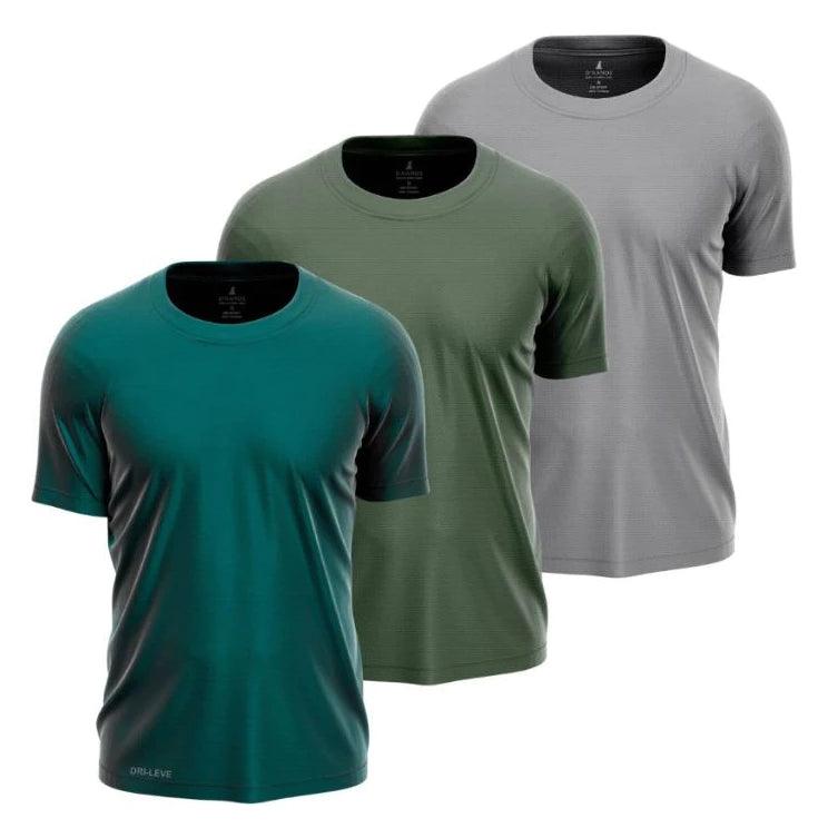 Combo com 3 Camisetas DRI-LEVE Anti-Odor e Anti-Suor